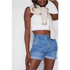 Buller Cuffed Denim Shorts