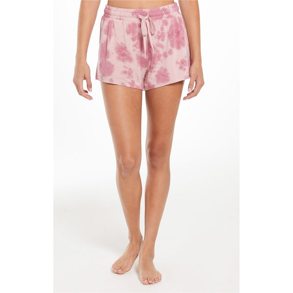 Z Supply Cruise Tie Dye Shorts in Violet Ash