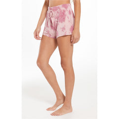 Z Supply Cruise Tie Dye Shorts in Violet Ash