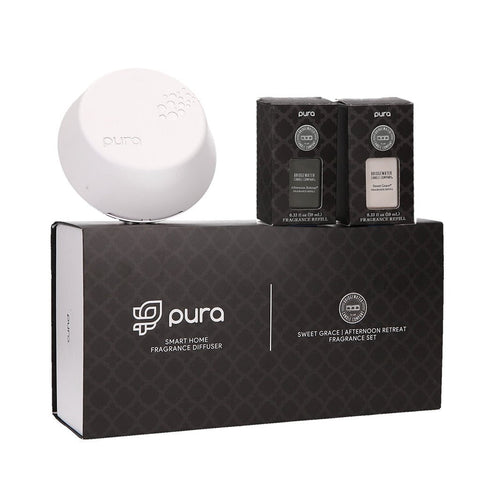 Pura Smart Home Fragrance Diffuser Set with Sweet Grace & Afternoon Retreat