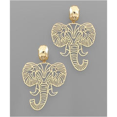 Filigree Elephant Earrings