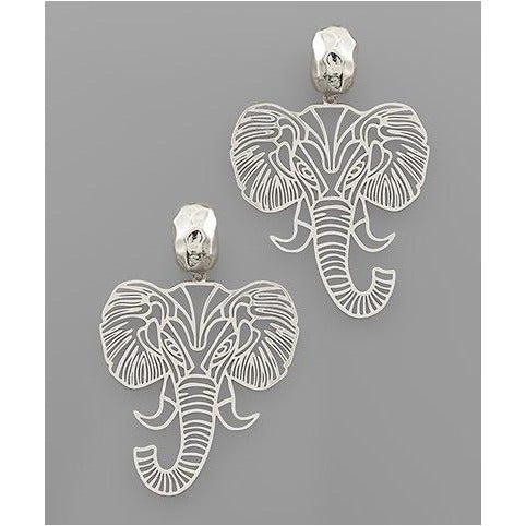 Filigree Elephant Earrings