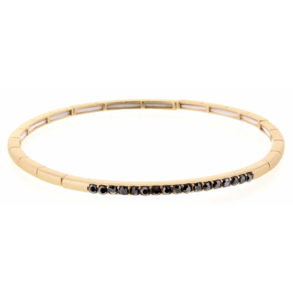 Jane Marie Gold Stretch Rhinestone Bracelets