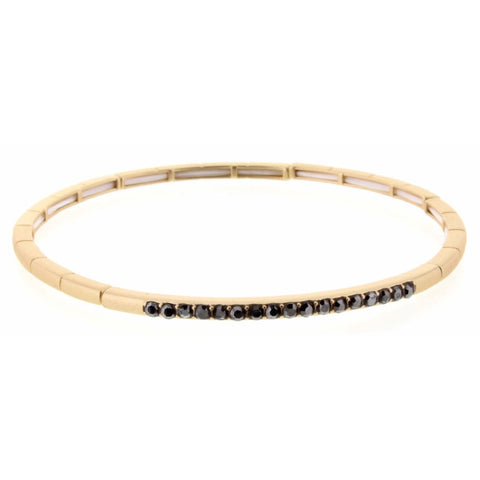 Jane Marie Gold Stretch Rhinestone Bracelets