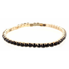 Jane Marie Gold Stretch Rhinestone Bracelets