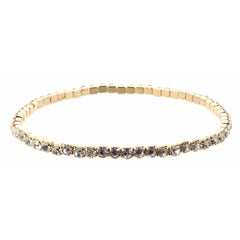 Jane Marie Gold Stretch Rhinestone Bracelets