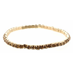 Jane Marie Gold Stretch Rhinestone Bracelets