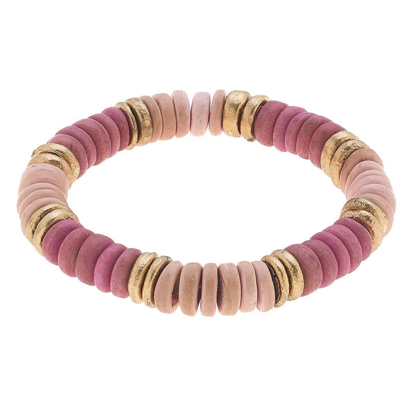 Presley Beaded Wood Stretch Bracelets