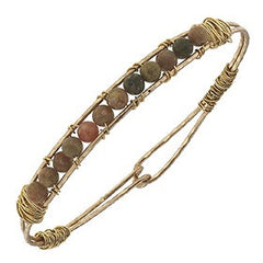 Canvas Artisan Wired Gemstone Bangle