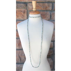 Long Agate Bead or Crystal Necklaces