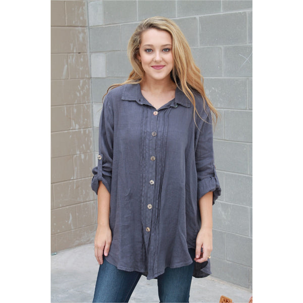 Linen Boyfriend Tunic