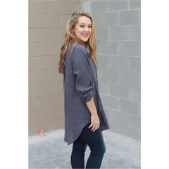 Linen Boyfriend Tunic