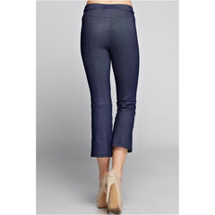 Denim Knit Capris - A Little Bird Boutique
 - 2