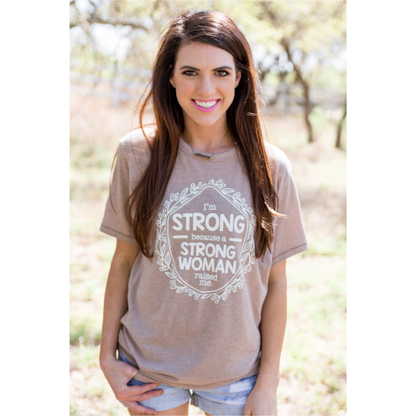 ATX Mafia Because A Strong Woman Raised Me Tee