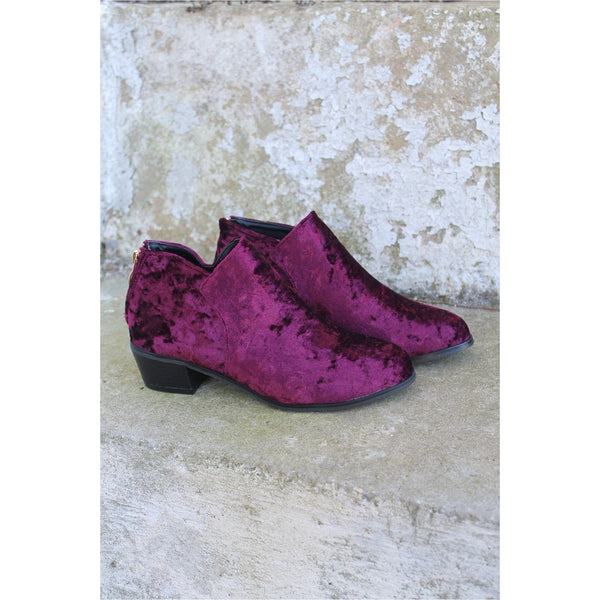 Velvet Bootie