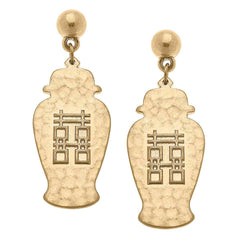 Lila Temple Jar Earrings