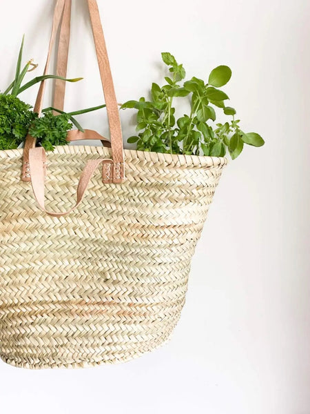 Parisian Straw Market Basket