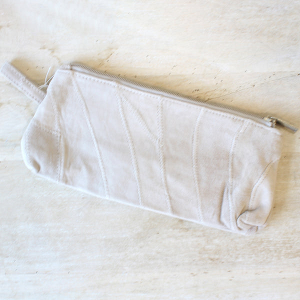 The Royal Standard Clara Suede Cosmetic Bag