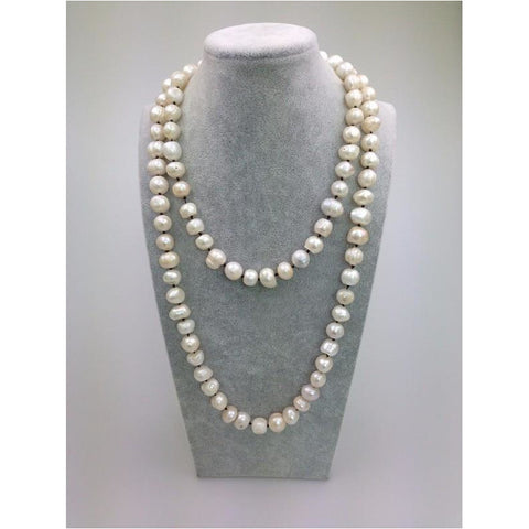 Knotted Pearl Necklace