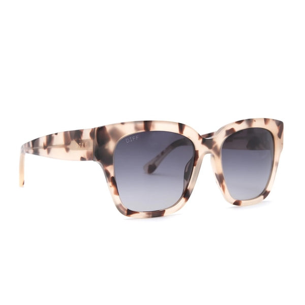 Diff Bella II Cream Tortoise Grey Gradient Sunglasses