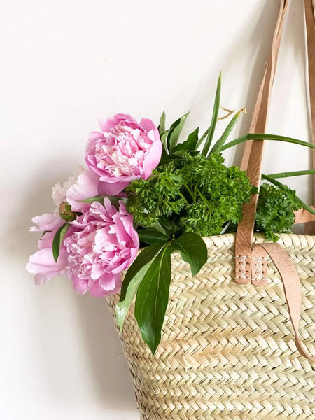 Parisian Straw Market Basket