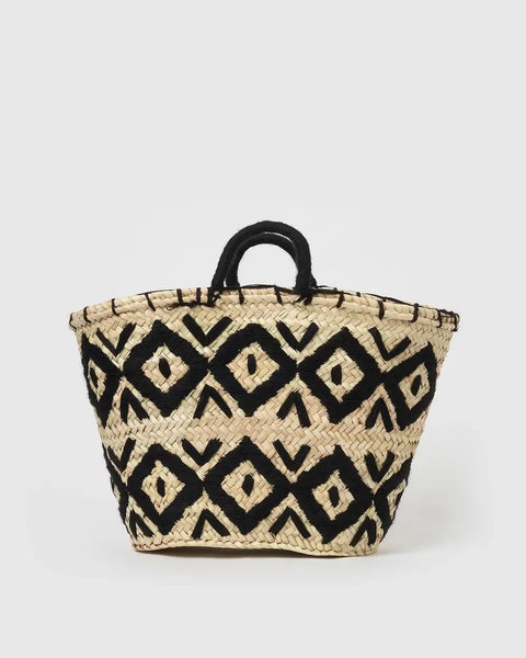 World Traveler Straw Bag