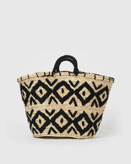 World Traveler Straw Bag