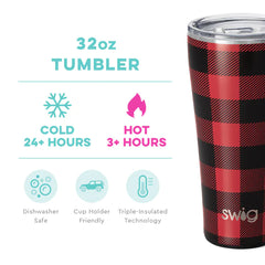 Swig Buffalo Plaid Tumbler (32oz)