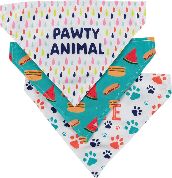 Pet Collar Slide Bandanas - Boxed Set of 3