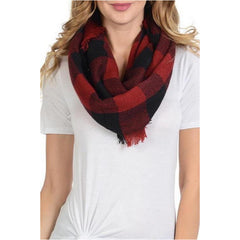 Buffalo Plaid Infinity Scarf