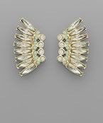 Crystal Wing Earrings- Multiple Colors