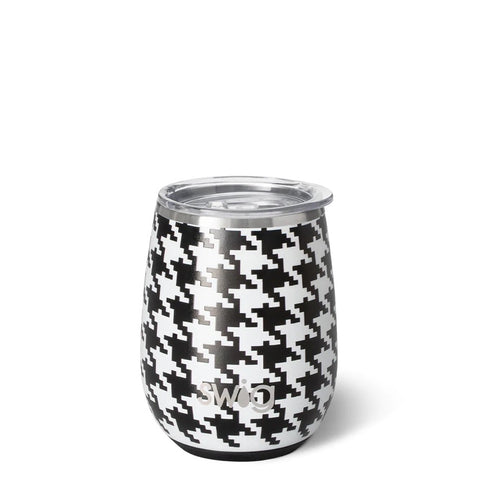 Swig Houndstooth Stemless Wine Cup (14oz)