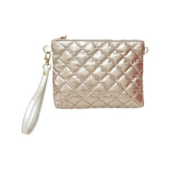 The Debra Diamond Gold Metallic Patent 3 in 1 Crossbody