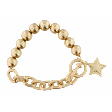 Jane Marie RAISED EDGE STAR BRACELET