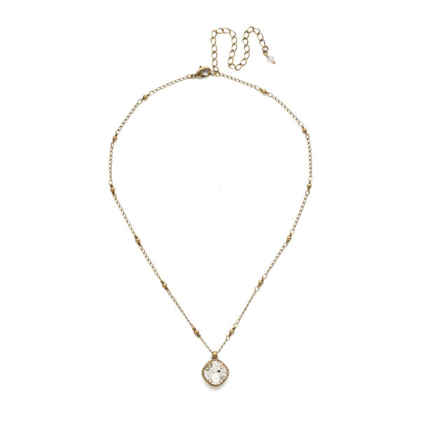 Sorrelli Cushion-Cut Solitaire Necklace