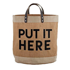 Put It Here Jute Bag