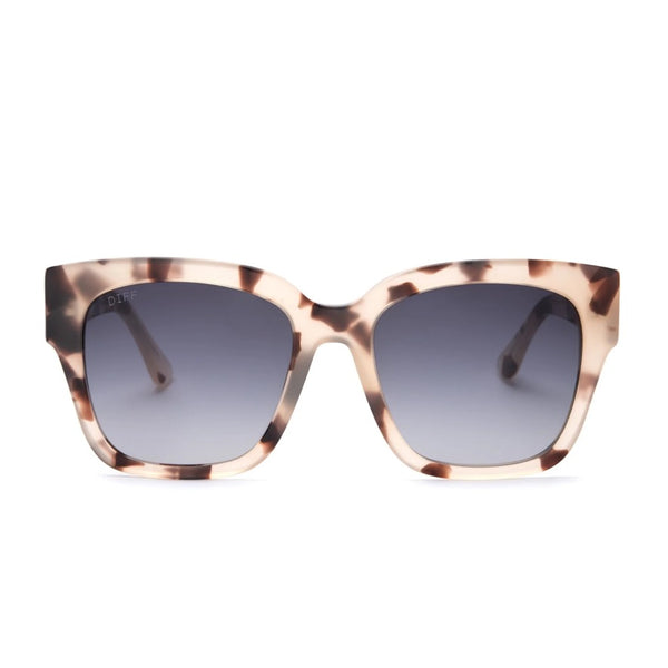 Diff Bella II Cream Tortoise Grey Gradient Sunglasses