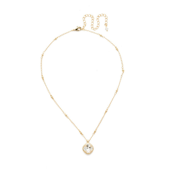 Sorrelli Cushion-Cut Solitaire Necklace