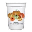 Happy Thanksgiving Reusable Stadium Cups Set of 6