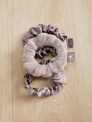 Barefoot Dreams LuxeChic and Silk Scrunchie Set-3 Colors