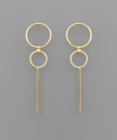 Double Take Earrings-Gold or Silver