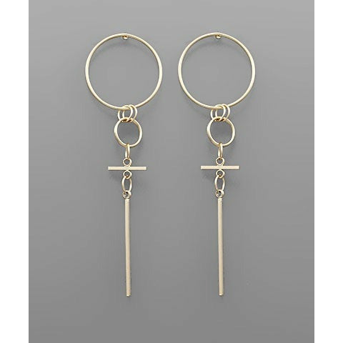 Circle Bar Earrings