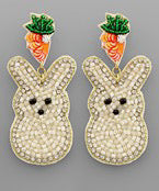 Easter Bunny Beads Earrings - 2 colors