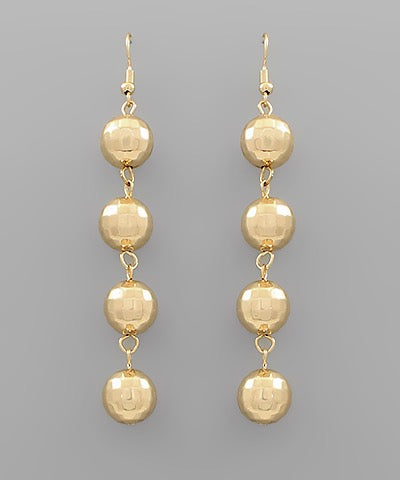 String of Gold Earrings