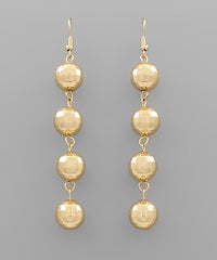 String of Gold Earrings