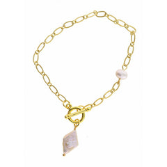 Jane Marie Pearl and Gold Caroline Bracelets