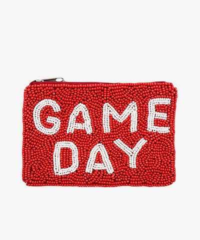 Gameday Beaded Coin Purse