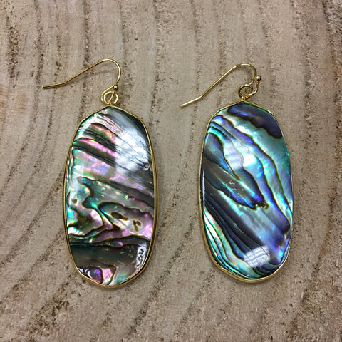 Oval Drop Earrings