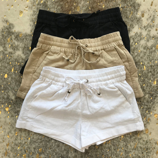 Baylee Linen Shorts - 3 Colors