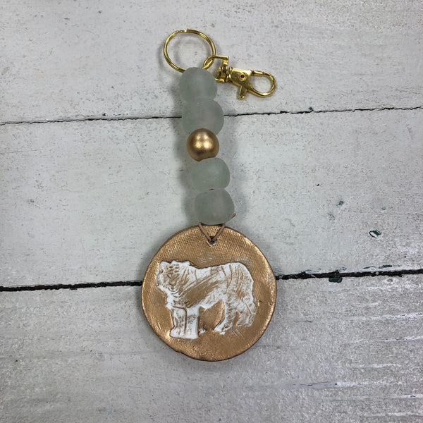 Tiger Blessing Beads Keychain